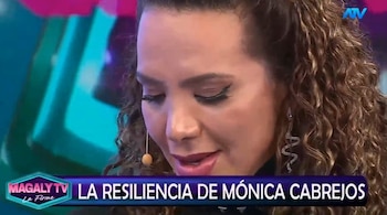Mónica Cabrejos se sincera sobre la rabia, la culpa y el duelo que marcaron su historia. Captura: Magaly TV La Firme.