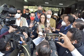 Mariana Moguel protestó a las