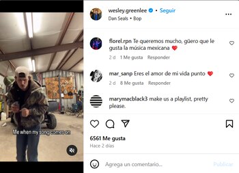 Desde su cochera y con