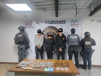 Las personas capturadas
(SSP Chiapas)