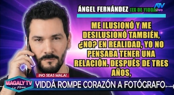 Ángel Fernández revela cómo terminó su relación con Yiddá Eslava: “Le metí las ganas para que durara”. Captura: Magaly TV La Firme.