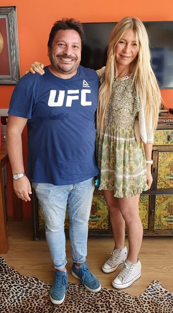 Paul Ferreyra y Cris Morena.