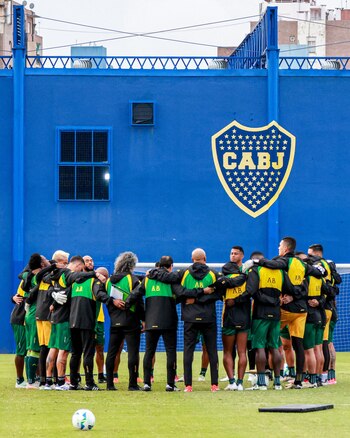 El cuadro Leopardo hizo sus entrenamientos en una de las sedes deportivas de uno de los equipos más grandes del fútbol argentino: Boca Juniors - crédito @ABucaramanga / X