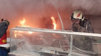 El fuego se desató en