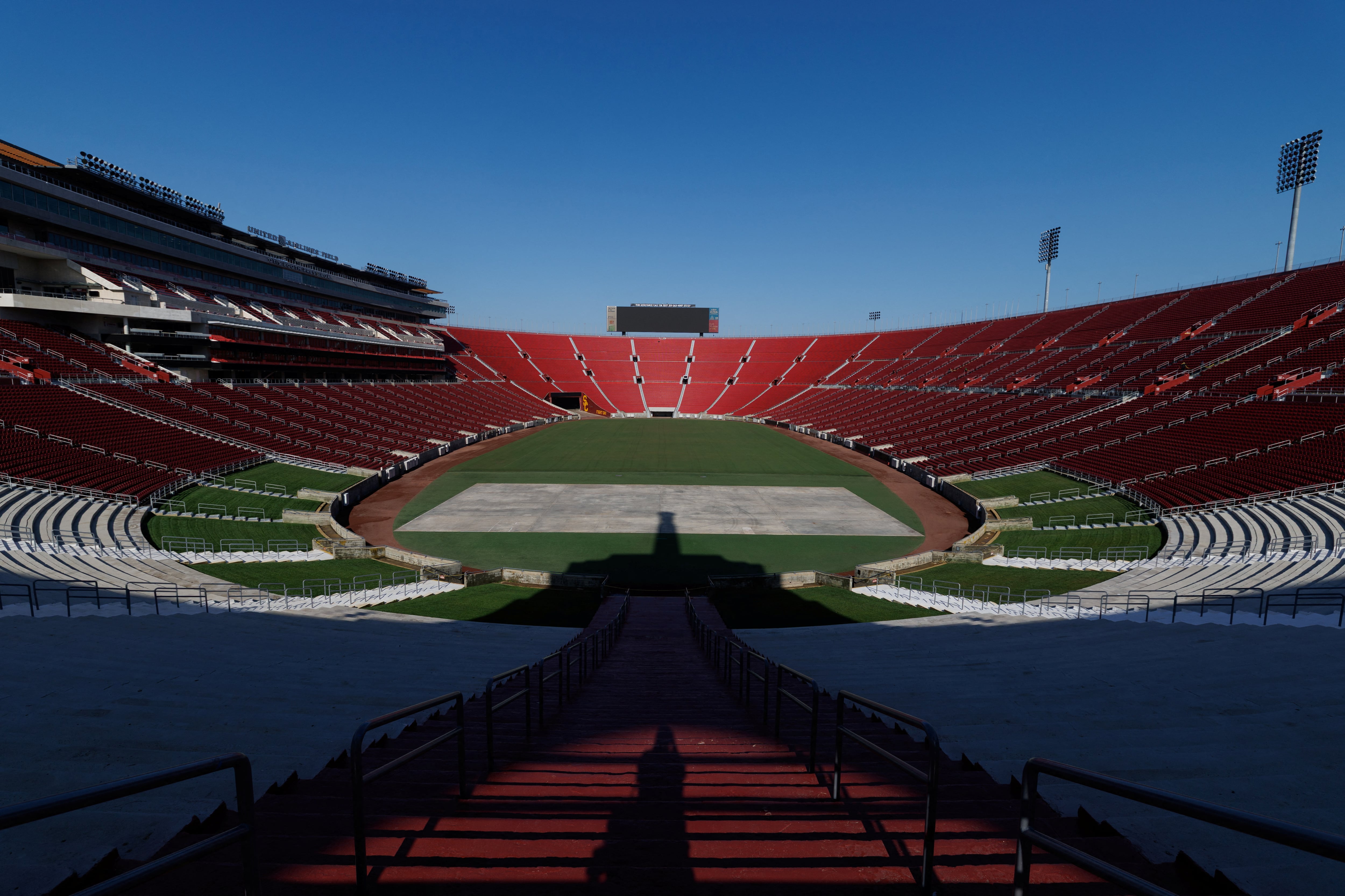 Los Ángeles celebrará también el Mundial 2026 y el Super Bowl 2027, antesala de un exigente calendario de megaeventos. (REUTERS/Mike Blake)