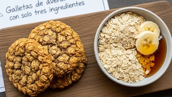 Galletas de avena con solo tres ingredientes: la receta fácil y rápida para cualquier momento