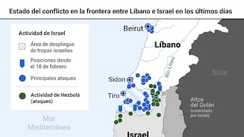Mapas del estado del conflicto en Oriente Próximo