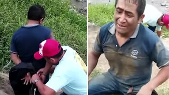 El rescate de un chofer