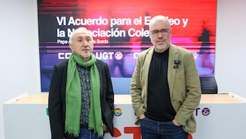 Sordo (CCOO) y Álvarez (UGT)