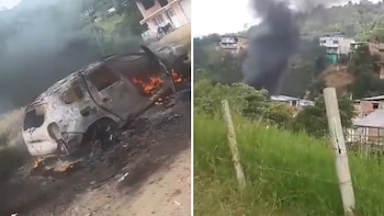 En el corregimiento de Tacueyó, Cauca, se registraban intensos combates entre el Ejército y las disidencias de las Farc - crédito @sucesoscauca/X