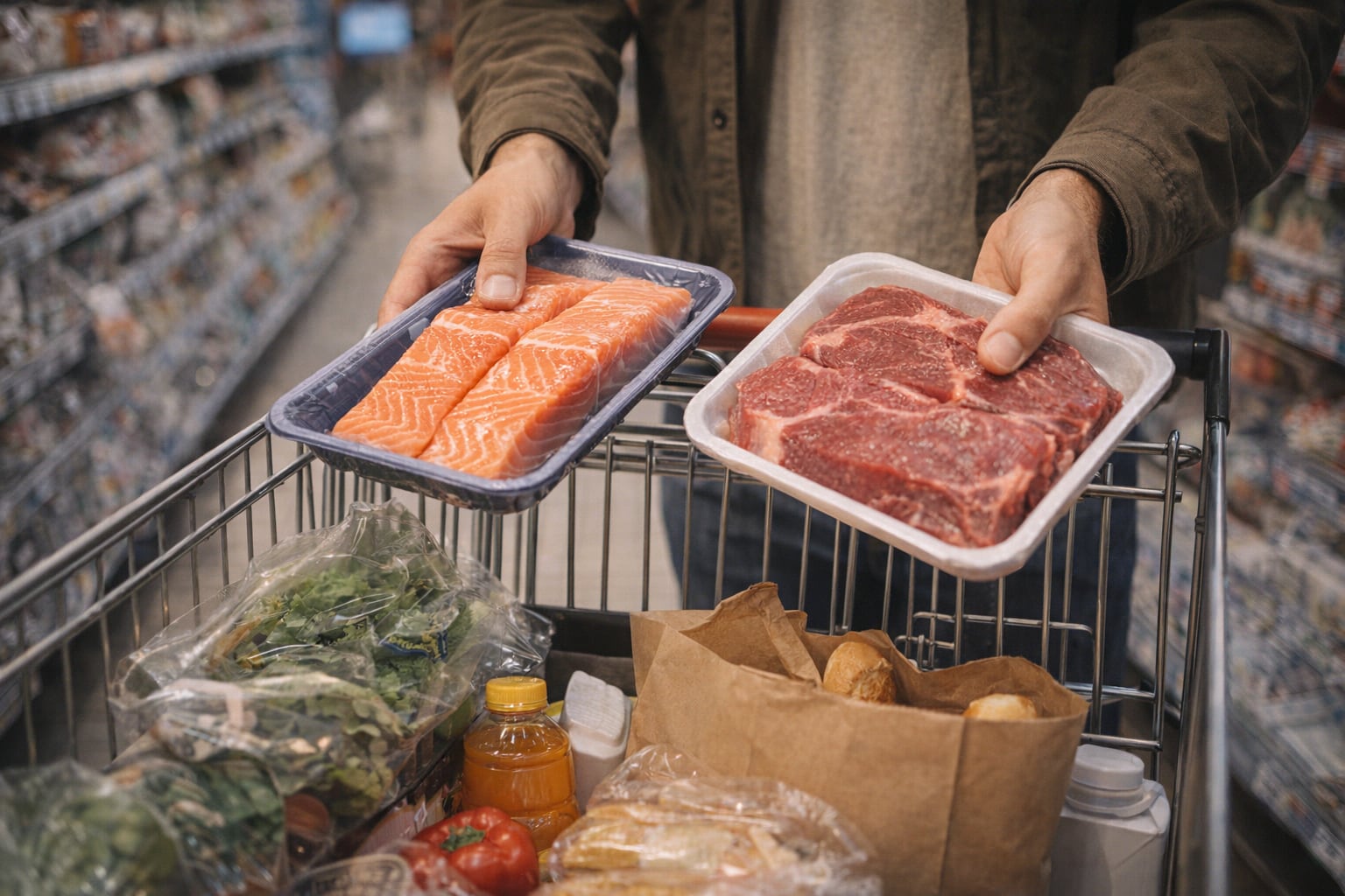 La carne y el pescado figuran entre las principales fuentes alimenticias de este compuesto. (Imagen Ilustrativa Infobae)