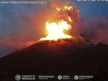 Popocatépetl actividad