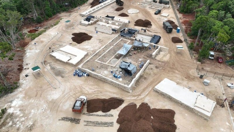 El INAH y Defensa Nacional colaboran para que ambos espacios, ubicados en el Parque Quintana Roo y en la estación Xpujil del Tren Maya, abran a la visita. (Foto: INAH)