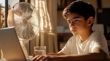 El calor extremo en escuelas