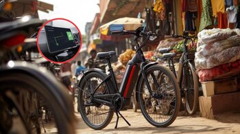 Bicicleta y GPS. (Montaje Infobae)