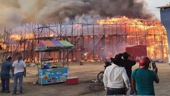 El incendio se propagó en