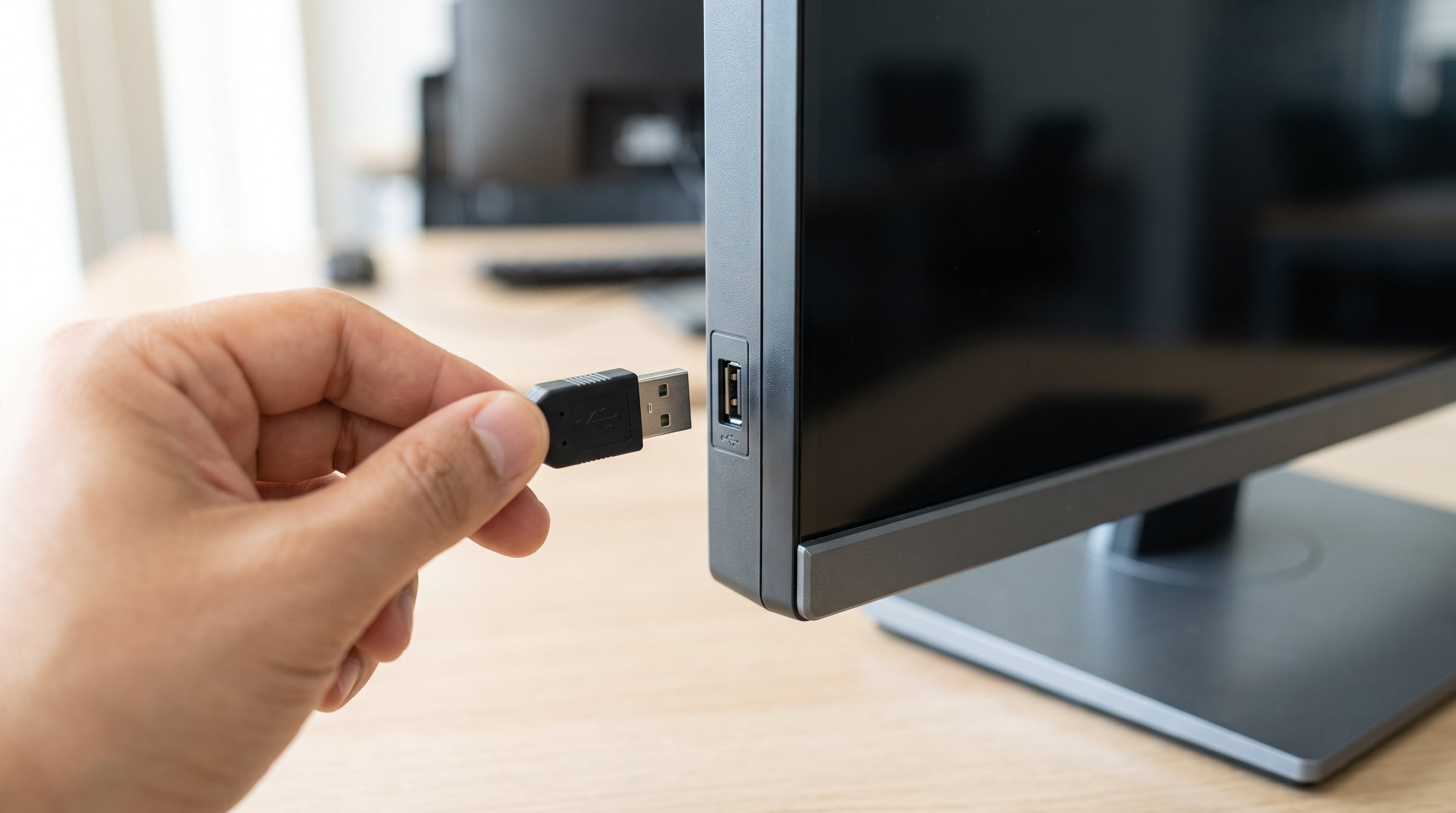 En monitores con HDMI o DisplayPort, se necesita un cable USB adicional para que el concentrador funcione correctamente. (Imagen Ilustrativa Infobae)