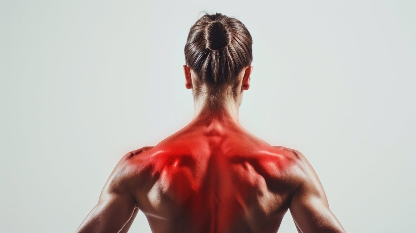 La espalda, una de las zonas musculares que más secciones tiene, entre ellas, los trapecios (Imagen Ilustrativa Infobae)