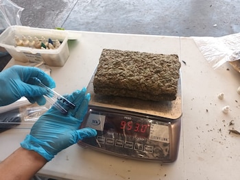 El cargamento estaba distribuido en