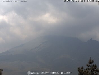 Así luce hoy el volcán