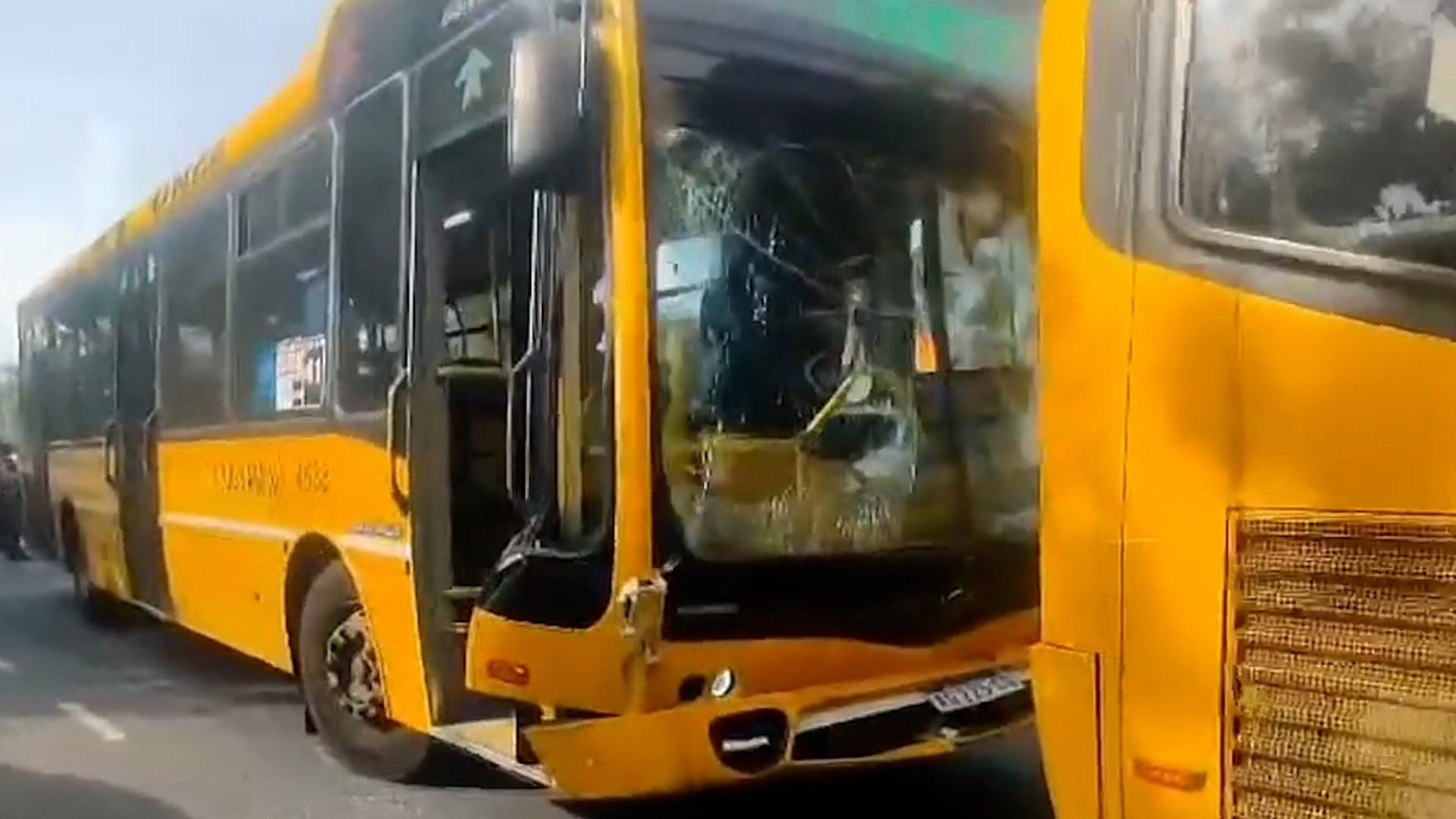 Los coches de la línea 41 iban sin pasajeros