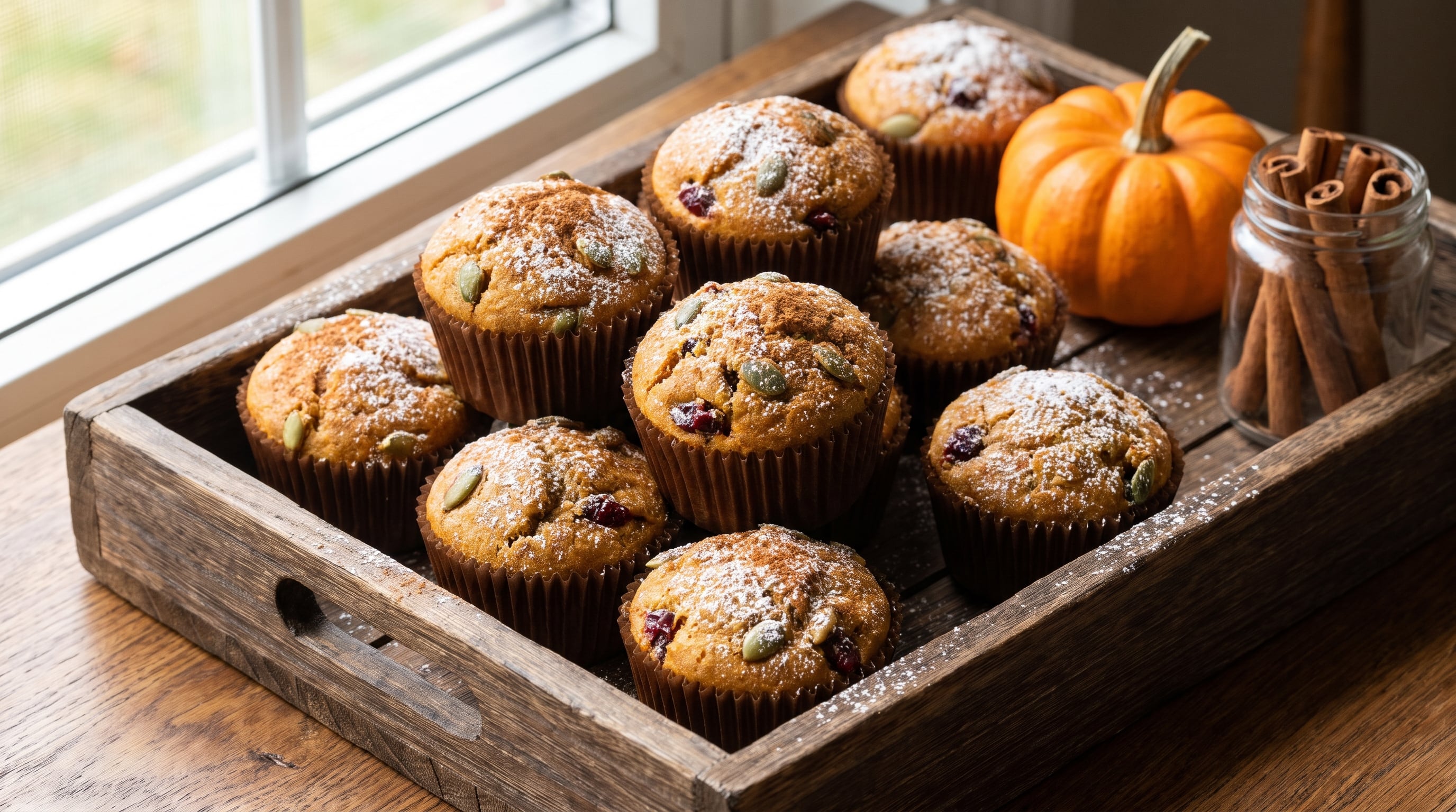 Los muffins de calabaza acompañan la merienda junto con mate, café o chocolatada (Imagen Ilustrativa Infobae)
