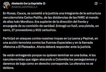 Abelardo de la Espriella - crédito @ABDELAESPRIELLA/X