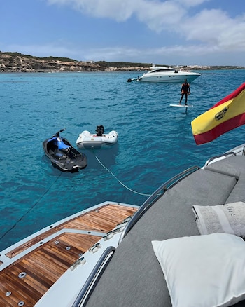 El grupo de amigos navegó