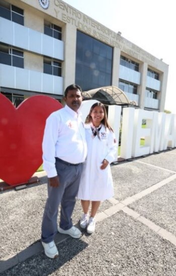 La estudiante de maestría Valeria