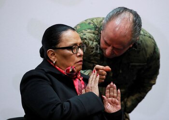 La secretaria de Seguridad federal,