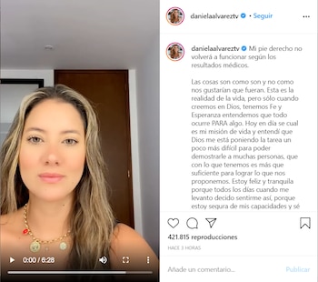 La exreina de Colombia, Daniella