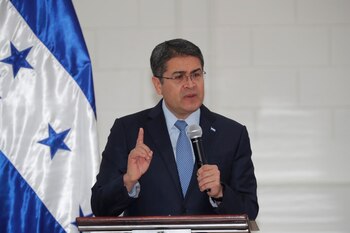 El presidente de Honduras, Juan