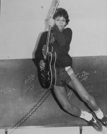 Pedro Suárez Vértiz de niño.