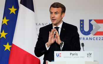 El presidente francés, Emmanuel Macron