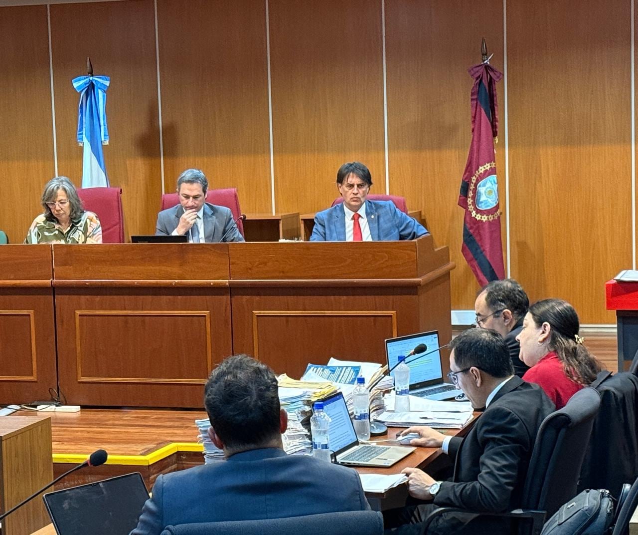 Los jueces: José Luis Riera, Mónica Faber y Maximiliano Troyano (Foto: MPF)