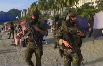 Las autoridades reforzaron la seguridad en las zonas turísticas de Santa Marta tras los hechos violentos registrados en la región - crédito Captura de video