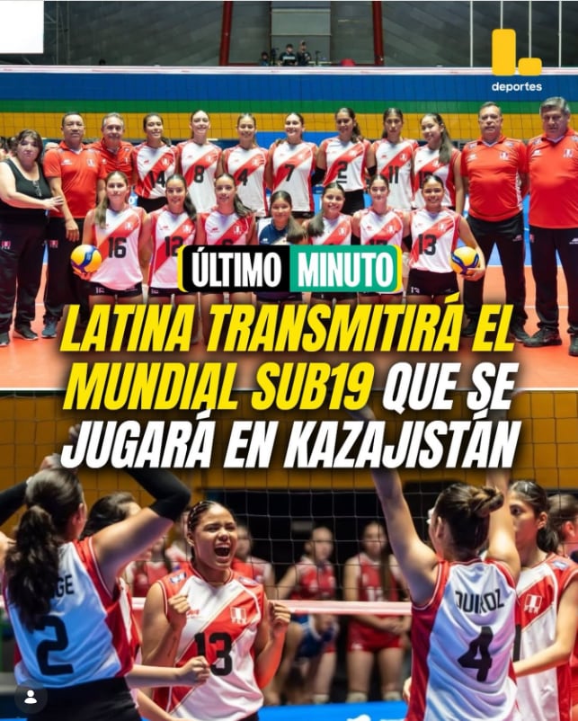 Latina TV transmitirá el Mundial Sub 19 de vóley.