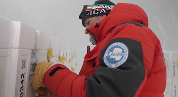 Almacenamiento de núcleos de hielo