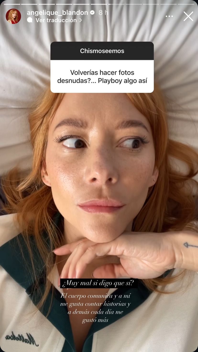 Angelica Blandón respondió que no descarta hacer algún 'topless' en el futuro - crédito @angelique_blandon/Instagram