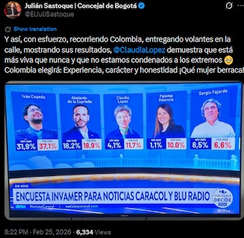 Julián Sastoque destacó liderazgo y