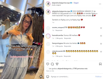 Alejandra Baigorria llora tras éxito