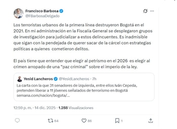 Con esta publicación, el exfiscal