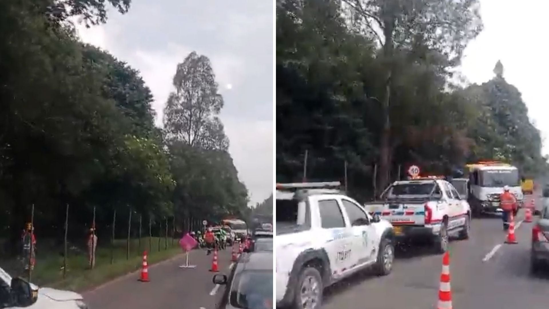 Choque en la calle 235 provoca caos vehicular y largas demoras en la capital - crédito @Mi_carro_Yyo/X