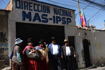 “El instrumento político le pertenece a Evo Morales”, afirman sus seguidores en reunión en Lauca Ñ (EFE/Luis Gandarillas/ARCHIVO)