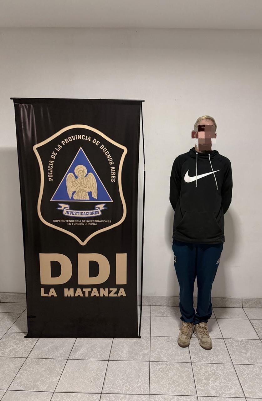 Detuvieron al sospechoso que era buscado desde el sábado pasado cuando ocurrió el crimen (Policía bonaerense)