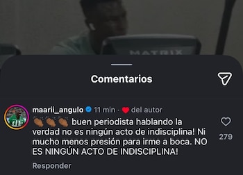 Hinestroza negó estar negándose a
