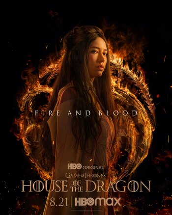 Póster de personaje de "House of the Dragon"
