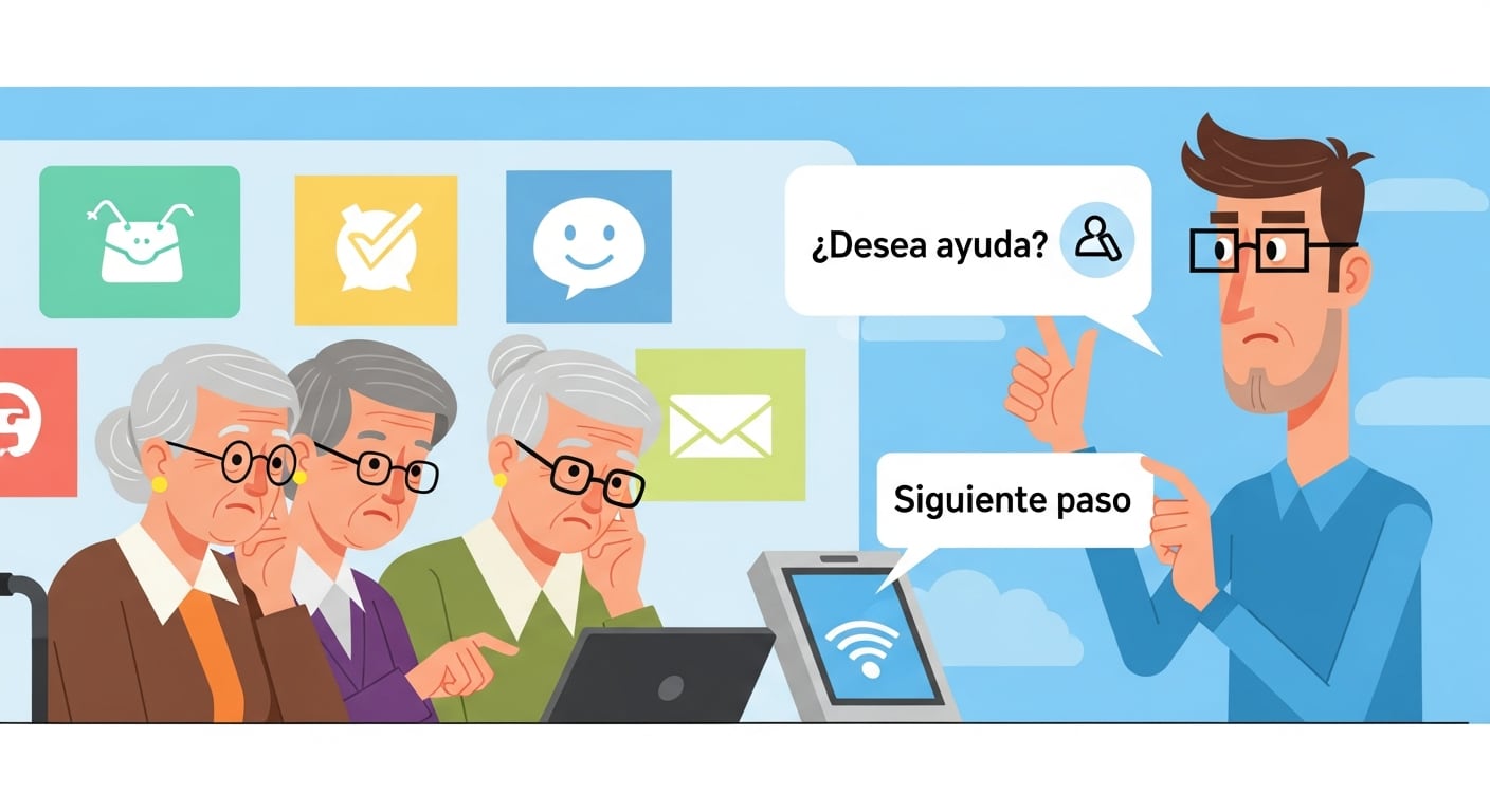 Cuando la tecnología no es inclusiva y se discrimina a los adultos mayores (Imagen Ilustrativa Infobae)