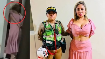 Fiscal Joani Lindao Feria quedó detenida en su propia fiscalía tras propinarle un cabezazo a un policía en Piura
