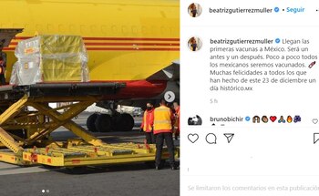 La esposa del presidente celebró